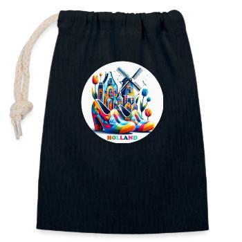 Niederlande Bunt LGBTQ - Verschließbarer Geschenkbeutel aus Baumwolle (14x20cm) - Navy - Vorne