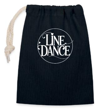 Line Dance Group Training My Dance Sport - Closable cotton gift bag (14x20cm) - navy - Front