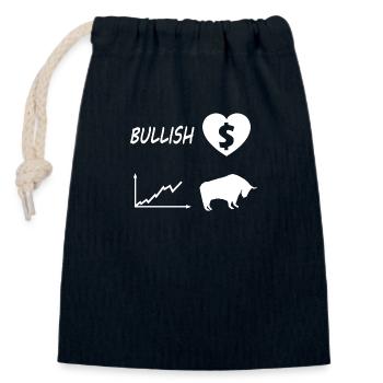Investor und Kapitalist - Verschließbarer Geschenkbeutel aus Baumwolle (14x20cm) - Navy - Vorne