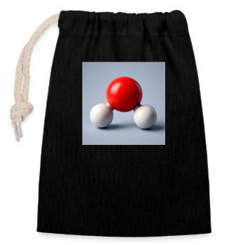 De l’eau pure - Sac cadeau en coton avec cordon (14 x 20 cm) - noir - Devant