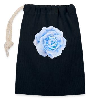 4FEF9AA9 BD30 444D 8897 44D2529F0FFE - Verschließbarer Geschenkbeutel aus Baumwolle (14x20cm) - Navy - Vorne