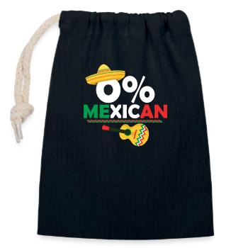 0% Gringo mexicain Cinco De Mayo Party Gringo - Sac cadeau en coton avec cordon (14 x 20 cm) - bleu marine - Devant