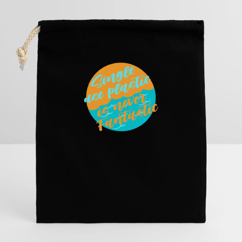 Avoid plastic Closable cotton gift bag (14x20cm)