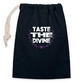 culinary experiences jokes quote - Verschließbarer Geschenkbeutel aus Baumwolle (14x20cm) - Navy - Vorne