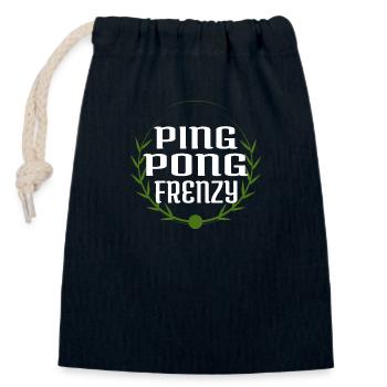 Table Tennis Matches Speed Challenges Cool - Closable cotton gift bag (14x20cm) - navy - Front