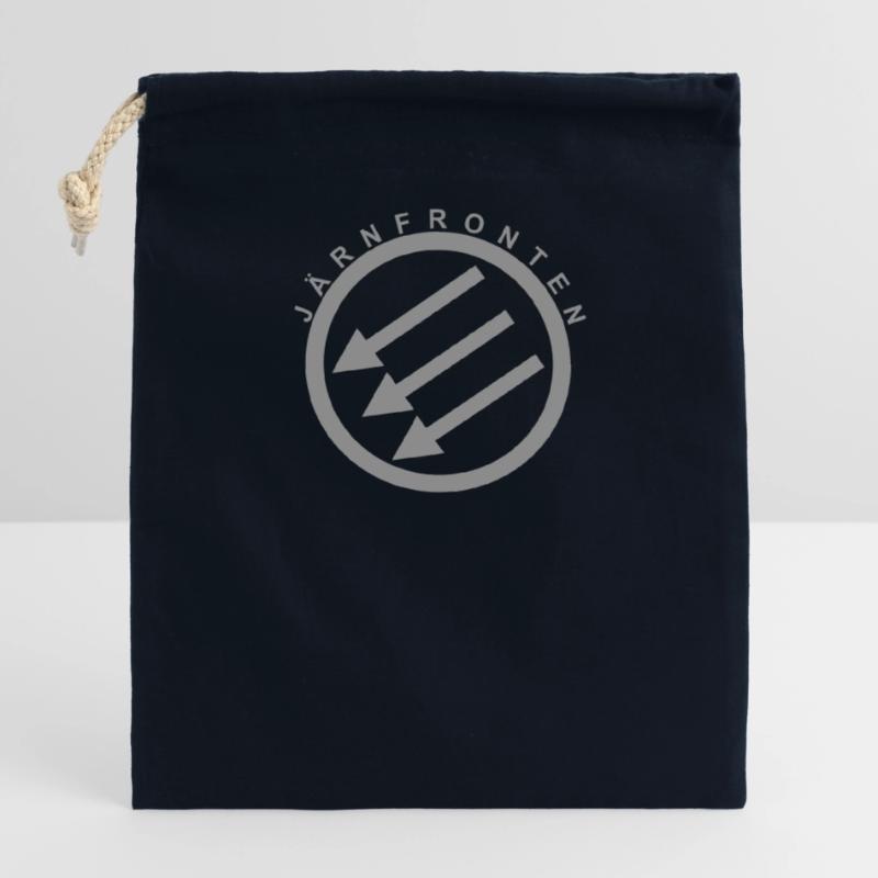 Järnfronten / Eiserne Front / Iron Front Sac cadeau en coton avec cordon (14 x 20 cm)