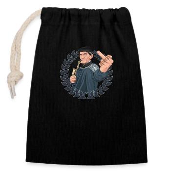 Rieser Grantler // Illustration - Sac cadeau en coton avec cordon (14 x 20 cm) - noir - Devant