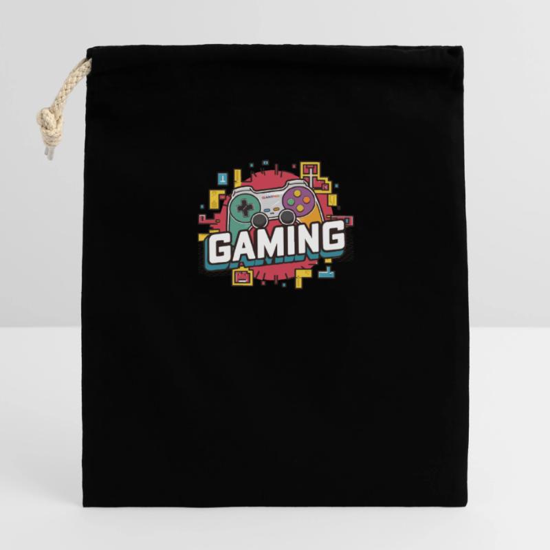 Gaming - Controller Verschließbarer Geschenkbeutel aus Baumwolle (14x20cm)