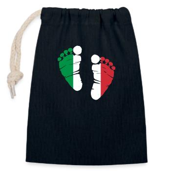 Italy Rome Gift Home - Closable cotton gift bag (14x20cm) - navy - Front