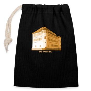 Bad Rappenau Water Castle Baden-Württemberg - Closable cotton gift bag (14x20cm) - black - Front