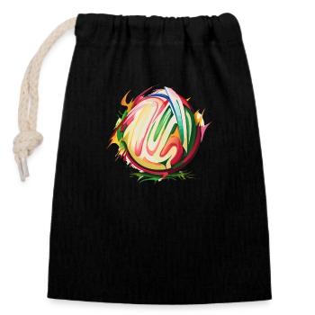 Splash Icecream - Closable cotton gift bag (14x20cm) - black - Front