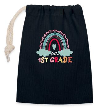 Boho Kindergarten Squad Geschenk - Verschließbarer Geschenkbeutel aus Baumwolle (14x20cm) - Navy - Vorne
