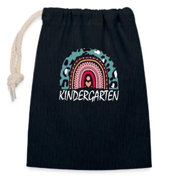Boho Kindergarten Squad Geschenk - Verschließbarer Geschenkbeutel aus Baumwolle (14x20cm) - Navy - Vorne