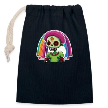 Pride Zombie 03 - Verschließbarer Geschenkbeutel aus Baumwolle (14x20cm) - Navy - Vorne