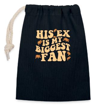 His Ex Is My Biggest Fan Ex-Girlfriend Break Up - Verschließbarer Geschenkbeutel aus Baumwolle (14x20cm) - Navy - Vorne