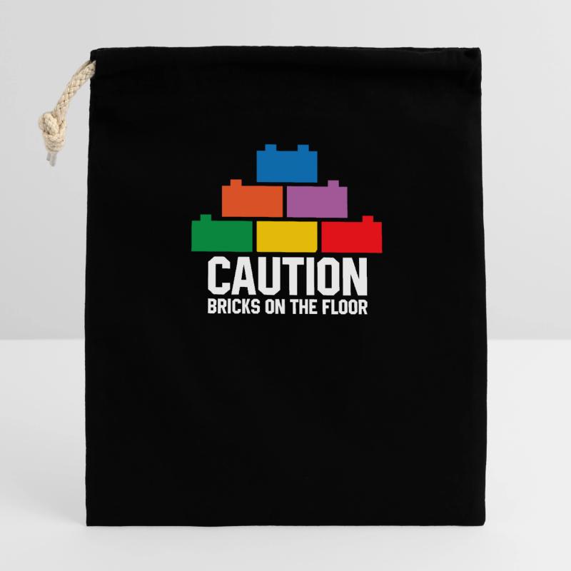 Brick Builder Brick Building Master Builder Closable cotton gift bag (14x20cm)