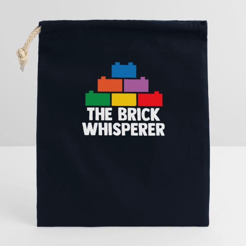 Brick Builder Brick Building Master Builder Closable cotton gift bag (14x20cm)