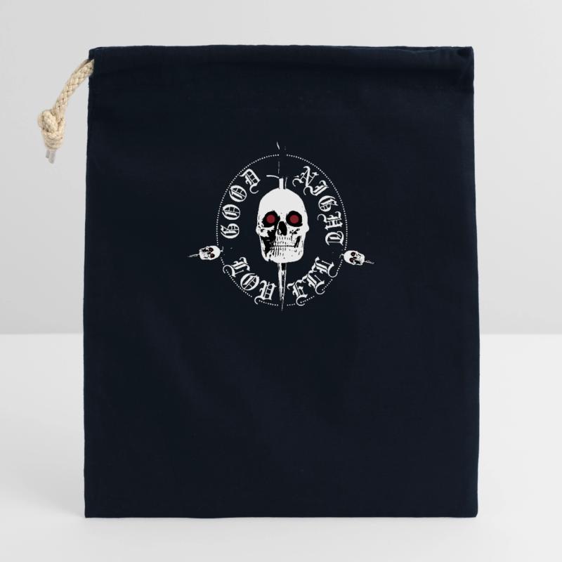 Night Lovell skull Verschließbarer Geschenkbeutel aus Baumwolle (14x20cm)