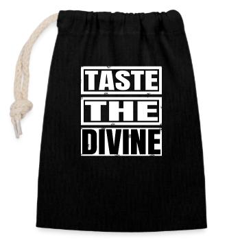 Expériences culinaires Joke Geek Present Idea - Sac cadeau en coton avec cordon (14 x 20 cm) - noir - Devant