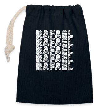Hero Rafael - Closable cotton gift bag (14x20cm) - navy - Front
