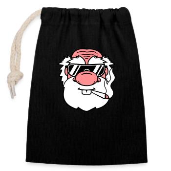 Cool Smoking Sunglasses Joint Weed Cannabis Cannabis - Closable cotton gift bag (14x20cm) - black - Front