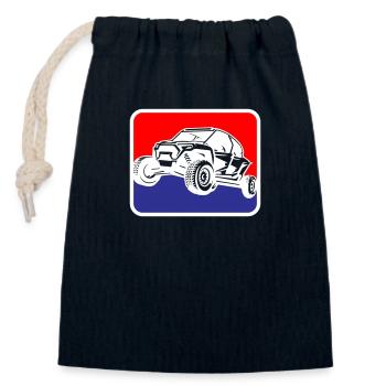Strandbuggy Urlaub Wüste Buggy | Farben änderbar - Verschließbarer Geschenkbeutel aus Baumwolle (14x20cm) - Navy - Vorne