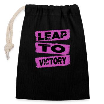 Spine-tingling exhilaration heart-pounding moments - Closable cotton gift bag (14x20cm) - black - Front