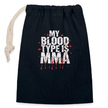 MMA power in everyday life - Closable cotton gift bag (14x20cm) - navy - Front