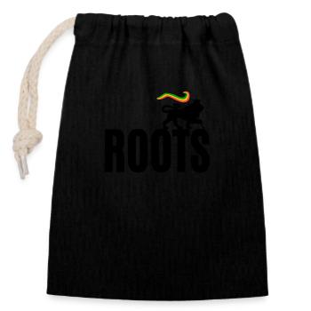Roots Reggae - Closable cotton gift bag (14x20cm) - black - Front