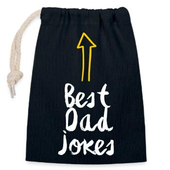 Best Dad Jokes - Verschließbarer Geschenkbeutel aus Baumwolle (14x20cm) - Navy - Vorne