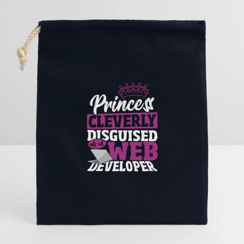 Developer Computer Geek HTML Programmer Daughter Verschließbarer Geschenkbeutel aus Baumwolle (14x20cm)