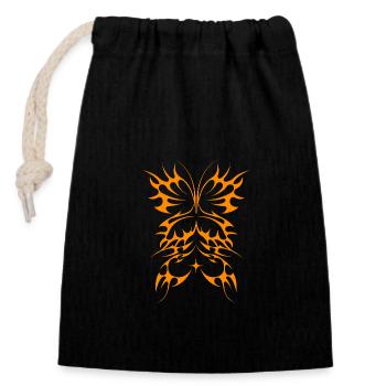 Cool Butterfly Cyber Sigil A Cybersigilism Tribal - Closable cotton gift bag (14x20cm) - black - Front