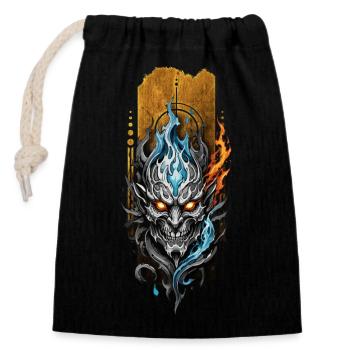 Infernal Convergence: Fire and Water Daemon - Closable cotton gift bag (14x20cm) - black - Front