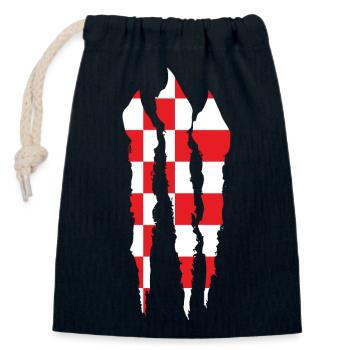 Bremen Flagge Bremer Fahne - Verschließbarer Geschenkbeutel aus Baumwolle (14x20cm) - Navy - Vorne
