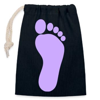 Fuß Füße Fußpflege Podologie Fußpfleger - Verschließbarer Geschenkbeutel aus Baumwolle (14x20cm) - Navy - Vorne