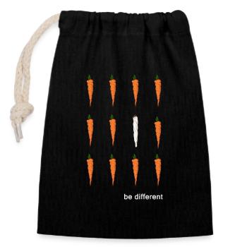 Legal Cannabis Joint High Cannabis Club - Closable cotton gift bag (14x20cm) - black - Front