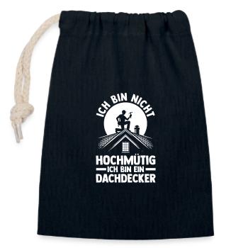 Master Roofer Roofer - Closable cotton gift bag (14x20cm) - navy - Front