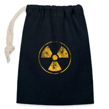 Nuclear Vintage - Verschließbarer Geschenkbeutel aus Baumwolle (14x20cm) - Navy - Vorne
