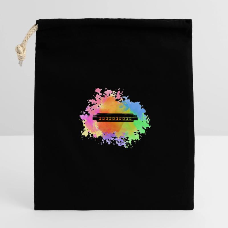 Harmonica Harmonica Closable cotton gift bag (14x20cm)