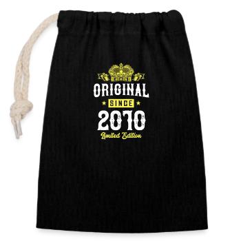 2010 Limited Edition - Closable cotton gift bag (14x20cm) - black - Front