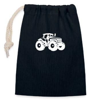 Traktor Farmer Landwirt - Verschließbarer Geschenkbeutel aus Baumwolle (14x20cm) - Navy - Vorne