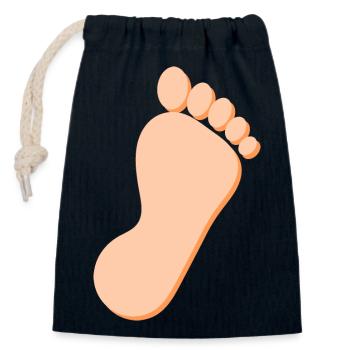 Foot Feet Foot Care Podiatry Gift Gift Idea - Sac cadeau en coton avec cordon (14 x 20 cm) - bleu marine - Devant