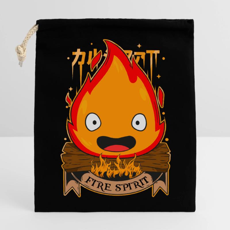 de feu Sac cadeau en coton avec cordon (14 x 20 cm)