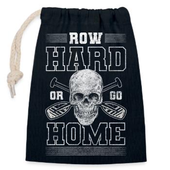 Rowing Sports Rowing Club - Closable cotton gift bag (14x20cm) - navy - Front