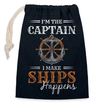 Model Making Water Maritime - Closable cotton gift bag (14x20cm) - navy - Front