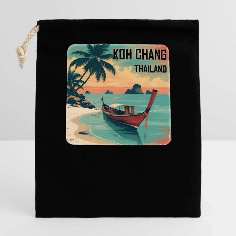 Koh Chang Verschließbarer Geschenkbeutel aus Baumwolle (14x20cm)