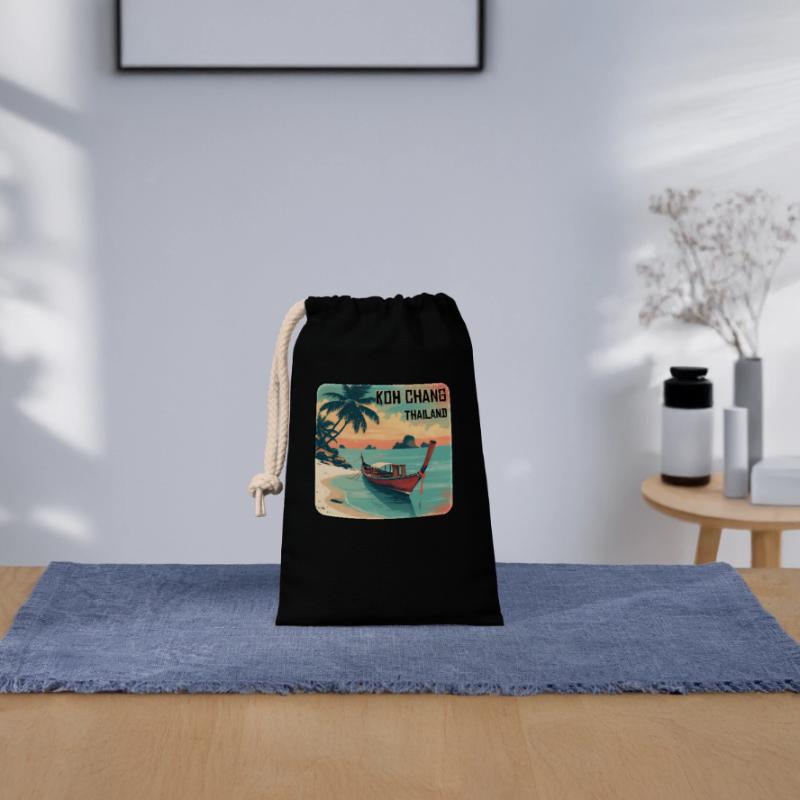 Koh Chang Verschließbarer Geschenkbeutel aus Baumwolle (14x20cm)