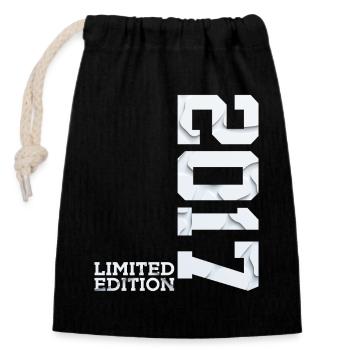9E ANNIVERSAIRE ÉDITION LIMITÉE 2017 - Sac cadeau en coton avec cordon (14 x 20 cm) - noir - Devant