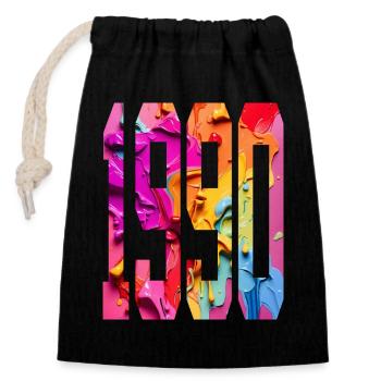 BUNT 36E ANNIVERSAIRE 1990 - Sac cadeau en coton avec cordon (14 x 20 cm) - noir - Devant