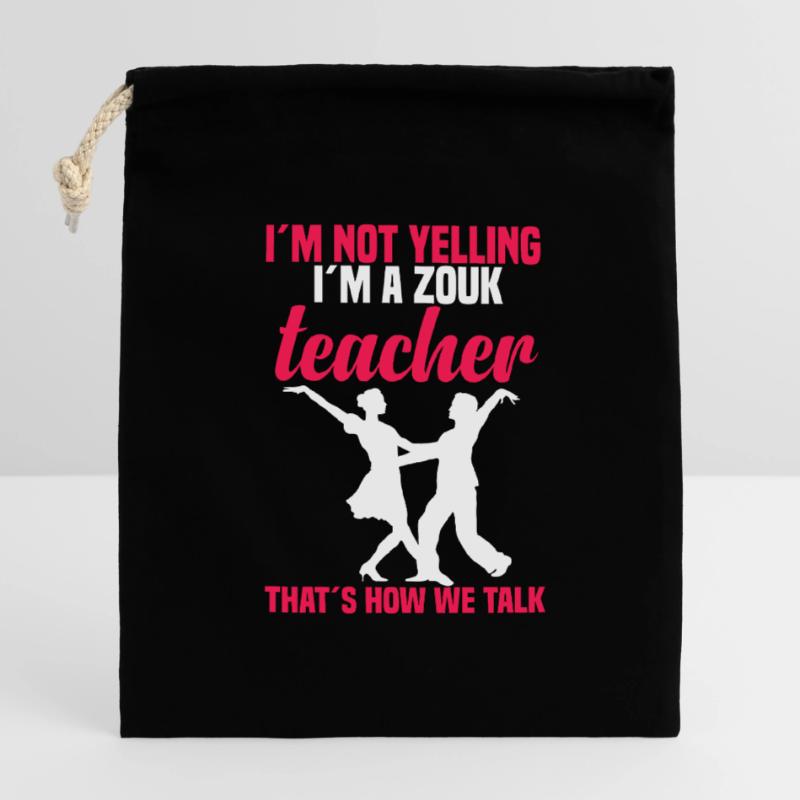 Zouk Dance - Zouk Teachers and Zouk Lessons Closable cotton gift bag (14x20cm)
